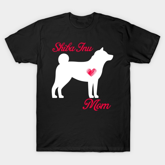 Shiba inu mom   cute mother's day t shirt for dog lovers T-Shirt by jrgenbode